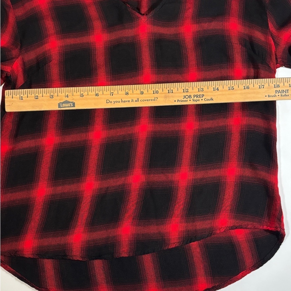 TinselTown Buffalo Plaid Shirt Women’s Size L Country Cabincore hayrides - Picture 6 of 6
